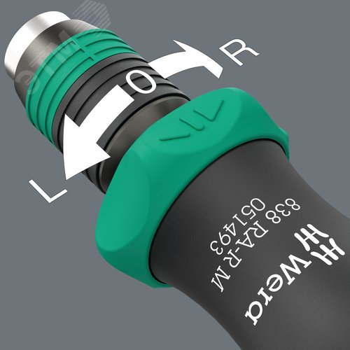 Отвертка-битодержатель с функцией трещотки, 1/4'', 838 RA-R M