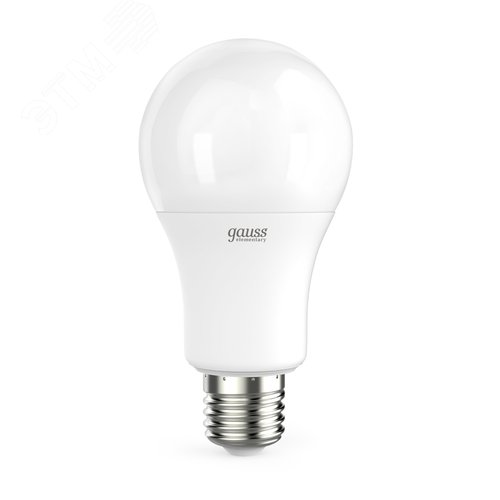 Лампа светодиодная LED 15 Вт 1320 лм 3000К А60 груша теплый E27 AC 220В Elementary