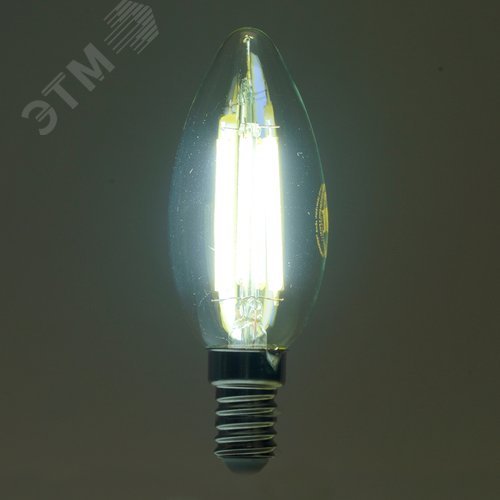 Лампа светодиодная LED 8вт Е14 дневной свеча FILAMENT .PRO