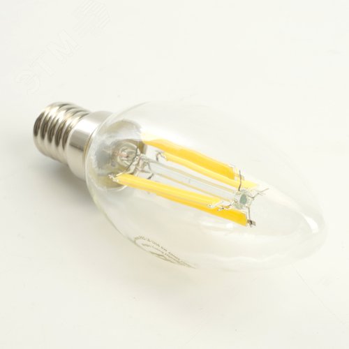 Лампа светодиодная LED 8вт Е14 дневной свеча FILAMENT .PRO