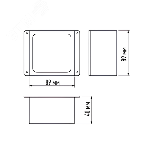 Светильник светодиодный PRO+ ДВО 089/G OPAL 42W 6500K GREY IP40 /комплект/ 3480Лм Грильято 100х100мм Домино Jazzway