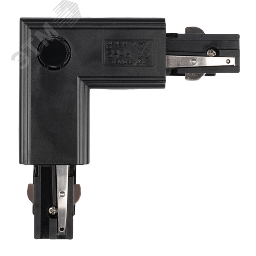 Коннектор черный внутр. L-образн. для 3Ф шинопровода PRO+ 3P PTR CL-BL INT 5063075 JazzWay