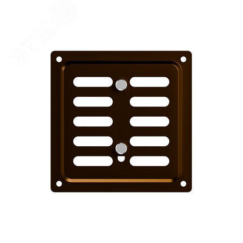 Решетка вентиляционная MER регулируемая 175х175 окраш.сталь Metallic brown