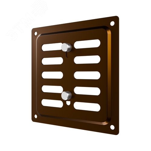 Решетка вентиляционная MER регулируемая 175х175 окраш.сталь Metallic brown