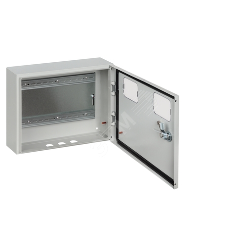 Корпус металлический ЩУ-1ф/2 (на 2 счётчика), 300х400х125 мм, IP54, RAL7035 светло-серый LITE