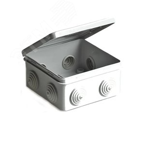 TYCO Коробка распределительная 100х100х50мм откидная крышка 8 вводов IP54