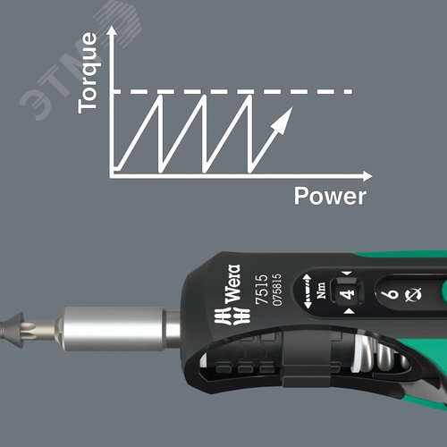 Отвертка динамометрическая , 2-6 Нм, 7515 Kraftform Safe-Torque Speed