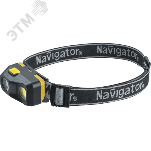 Фонарь светодиодный NPT-H39-ACCU 1XPE LED, 3Вт + 1COB, 3Вт налобный аккумуляторный