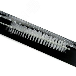 Щетка ерш Д18x100x300 с хв-м + кольцо, ворс нейлон 0,25 очистка котлов теплообменников дымоходов труб отверстий (14-165)