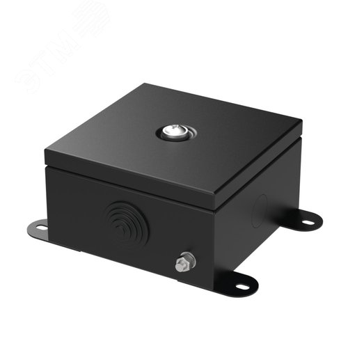 Коробка металлическая черная 110х110х65