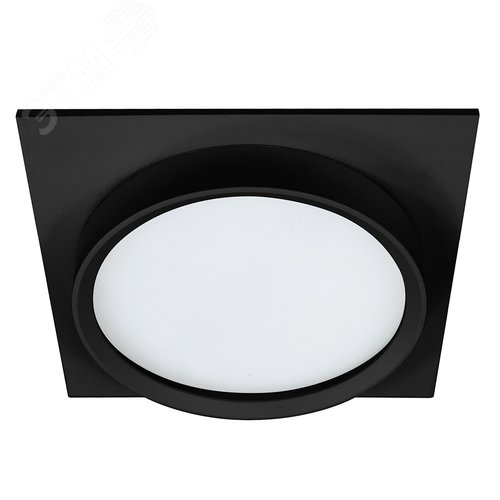 Светильник ДВО-25w GX70 без лампы квадратный черный IP44
