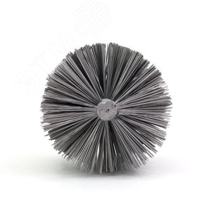 Щетка ерш Д69х100х160 сталь 0,40, посадка 1/2'' резьба BSW очистка котлов теплообменников дымоходов