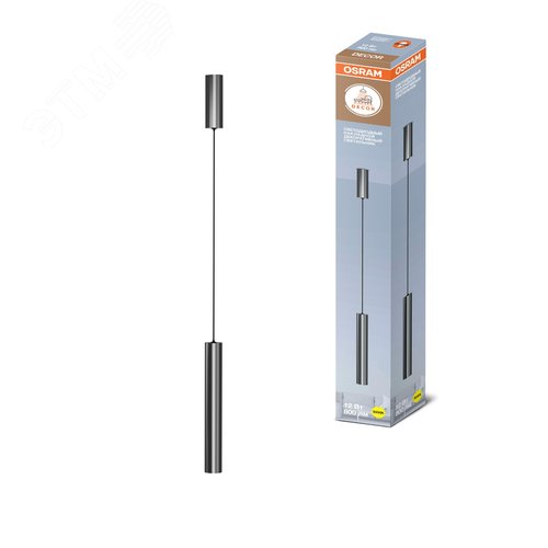 Подвесной декоративный светильник OSRAM TUBE ДСО 12Вт 3000К 800Лм IP20 никель