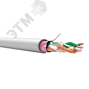 TechnoLAN F/UTP Cat 5e PVC LS нг(А)-LS 2х2х0.52 ТУ 3574-019-53930360-2014 серый