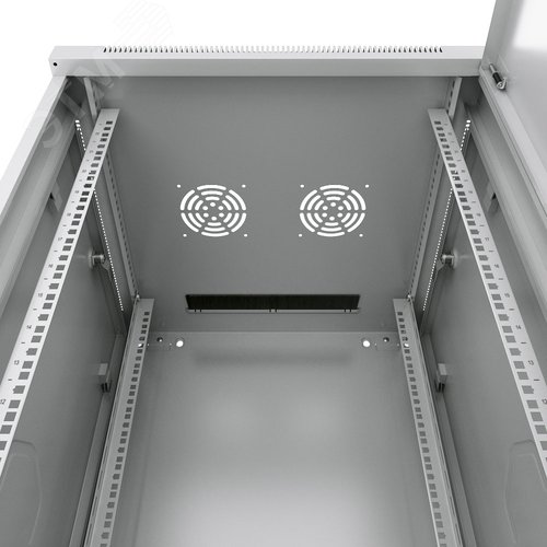 Шкаф телекоммуникационный настенный разобранный 19'' 22U 600x600x1082mm (ШхГхВ) дверь металл, цветсерый (RAL 7035)