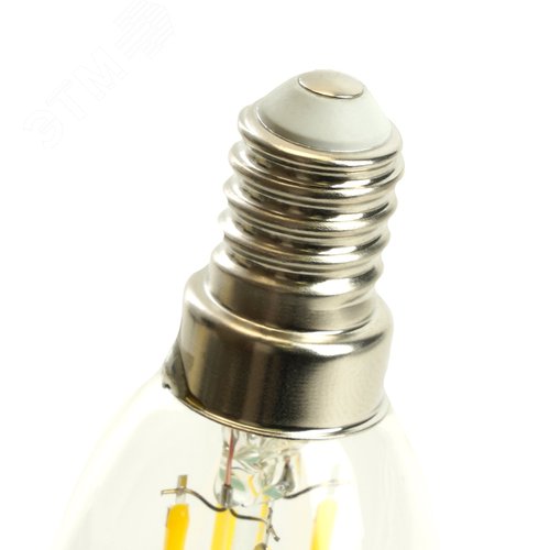 Лампа светодиодная LED 6вт Е14 дневной свеча FILAMENT .PRO