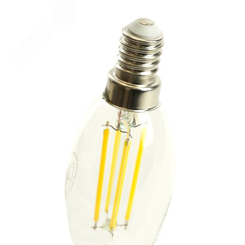 Лампа светодиодная LED 6вт Е14 дневной свеча FILAMENT .PRO