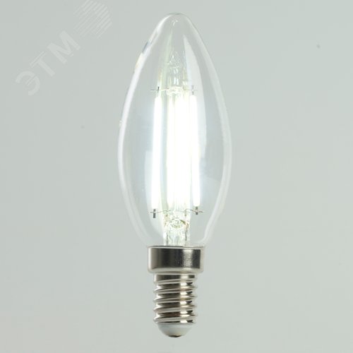 Лампа светодиодная LED 6вт Е14 дневной свеча FILAMENT .PRO