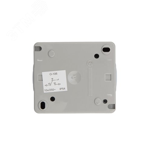 Переключатель проходной индастриал IP54, о/у, серый
