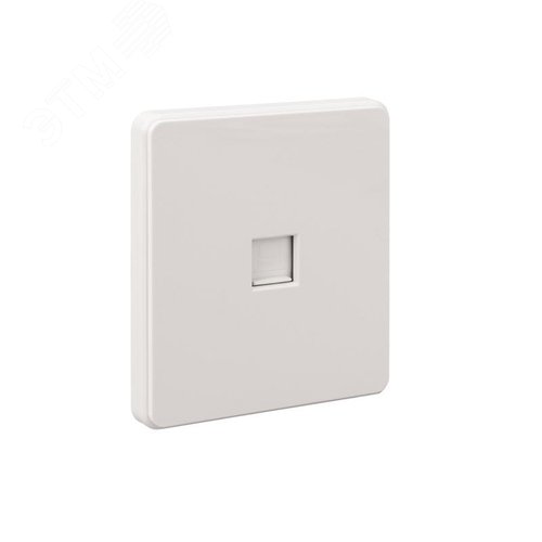 Розетка ROUND компьютерная RJ45 кат6 скрытой установки механизм перламутр