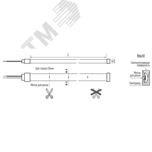 Лента светодиодная SAUNA 24V PFN-03 2835/120 3000K теплый белый d13mm IP68 /5m/