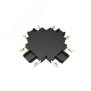 Коннектор черный X-обр. MTR16 CX-BL к низковольтному шинопроводу