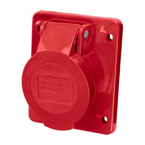 Розетка 414 скрытая 3Р+РЕ 16А 380В IP44 TDM