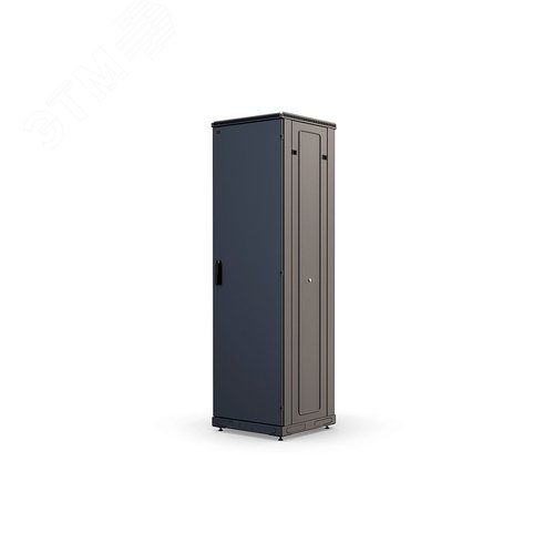 Шкаф телекоммуникационный напольный 42U 600x600 ШТ-НП-М-42U-600-600-М-Ч, передняя дверь металл, черный
