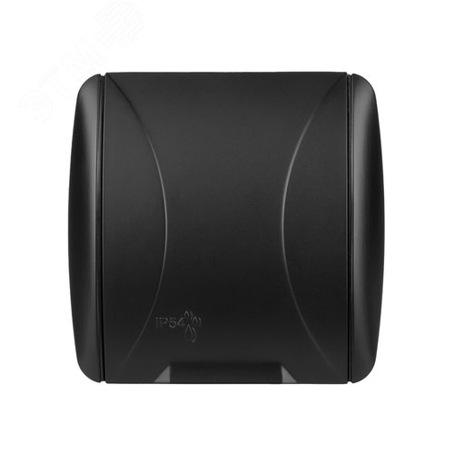 Розетка 2П+З открытой установки IP54 16А с крышкой графит Селигер TDM