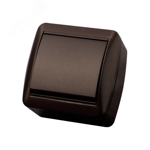 Выключатель 1-кл. открытой установки IP44 10А шоколад Селигер TDM SQ1818-0201 TDM ELECTRIC