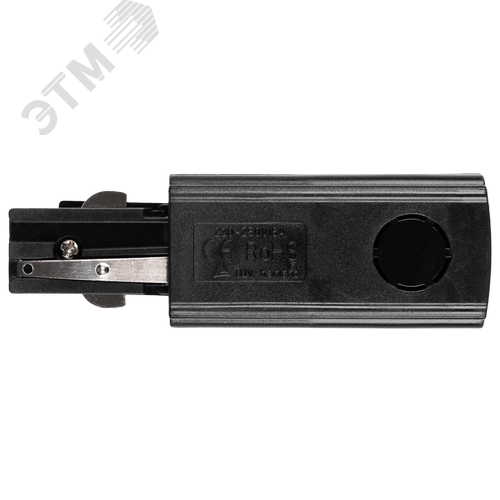 Коннектор черный левый сетевой для 3Ф шинопровода PRO+ 3P PTR EC-BL Left Jazzway
