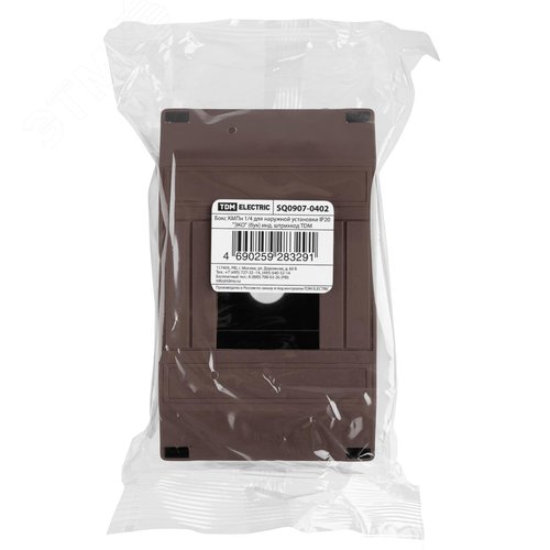 Бокс КМПн 1/4 для наружной установки IP20 ЭКО (бук) инд. штрихкод TDM