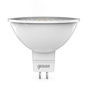 Лампа светодиодная LED 5 Вт 500 лм 3000К софит MR16 теплый GU5.3 AC/DC 12В низковольтная Black