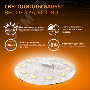 Лампа светодиодная LED 5 Вт 500 лм 3000К софит MR16 теплый GU5.3 AC/DC 12В низковольтная Black