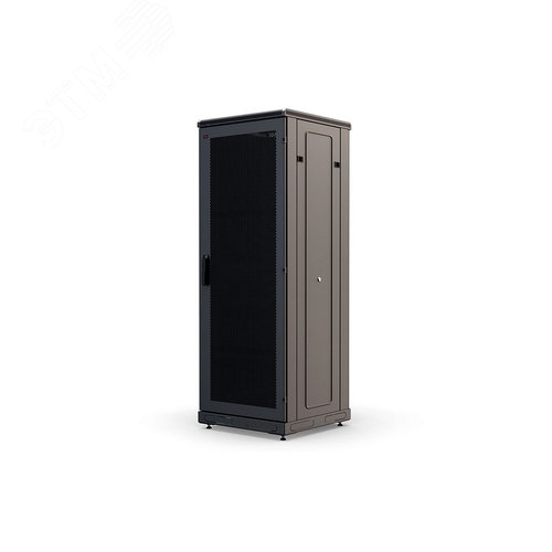 Шкаф телекоммуникационный напольный 33U 800x800 ШТ-НП-М-33U-800-800-П-Ч, передняя дверь перфорация, черный
