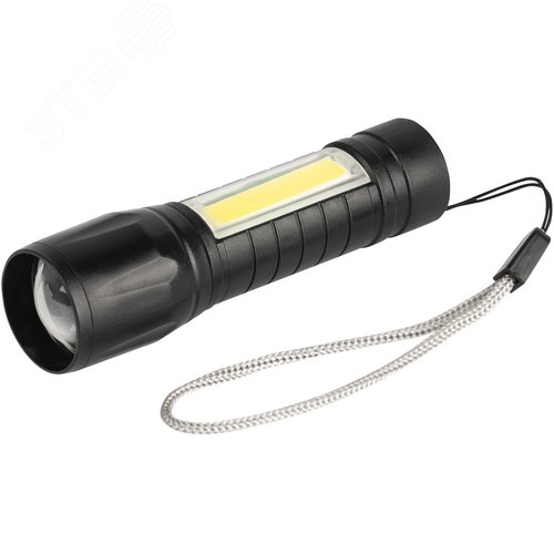 Фонарь светодиодный Трофи UA-101 аккумуляторный 3Вт LED + 3Вт COB оптический Zoom 3 режима