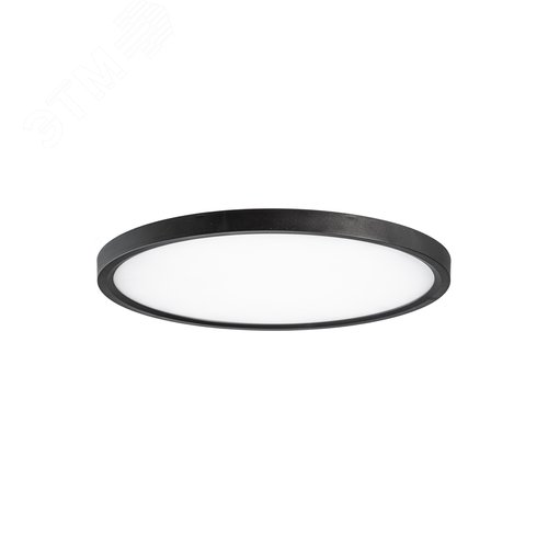 Светильник светодиодный ДБО-28 Вт настенно-потолочный SLIM BLACK 4500K 2398Лм 300x25мм