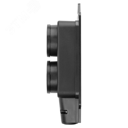 Розетка двухместная с заглушками каучук 2Р+РЕ 16А 250В IP44