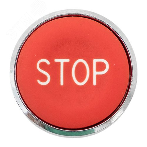 Исполнительный механизм кнопки STOP XB4 красный плоский возвратный без фиксации IP65