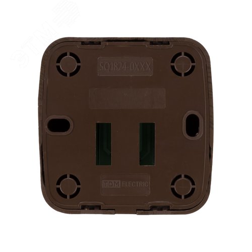 Розетка компьютерная RJ-45 открытой установки IP20, венге Дача Народная