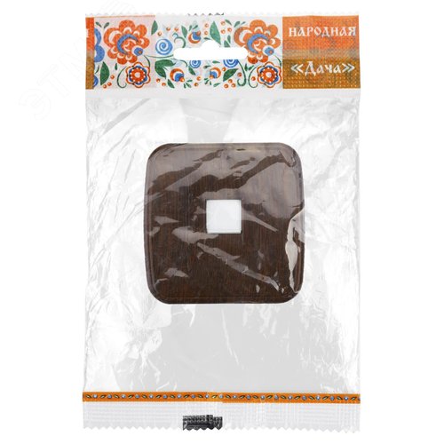 Розетка компьютерная RJ-45 открытой установки IP20, венге Дача Народная