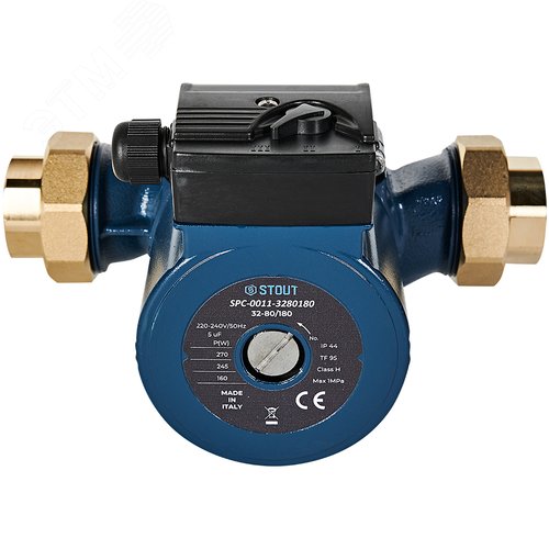 Циркуляционный насос 32-80/180 с латунными гайками G2 x Rp 1 1/4