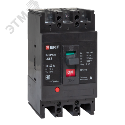 LS63 15кА 3P 40А ProPact EKF