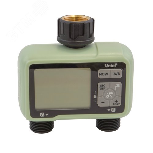 Таймер для автоматического полива UST-W42 IP65 OLIVE 2 канала. Корпус оливковый. ТМ Uniel