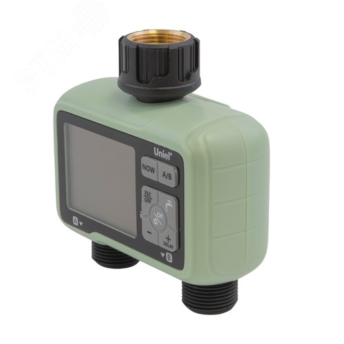 Таймер для автоматического полива UST-W42 IP65 OLIVE 2 канала. Корпус оливковый. ТМ Uniel