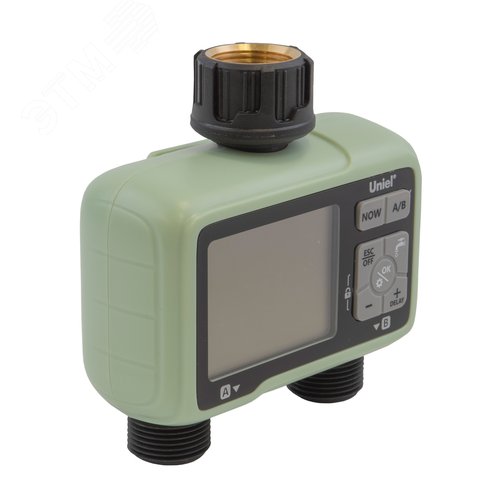 Таймер для автоматического полива UST-W42 IP65 OLIVE 2 канала. Корпус оливковый. ТМ Uniel