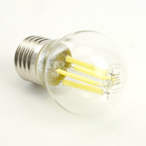 Лампа светодиодная LED 8вт Е27 белый шар FILAMENT .PRO