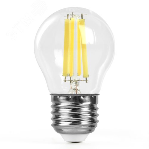 Лампа светодиодная LED 8вт Е27 белый шар FILAMENT .PRO