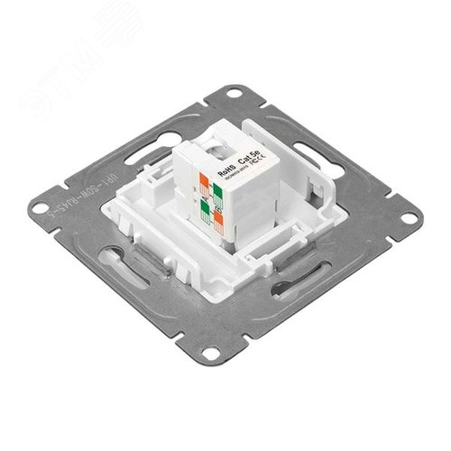Эпика Механизм розетки RJ45 (cat5) белый EKF