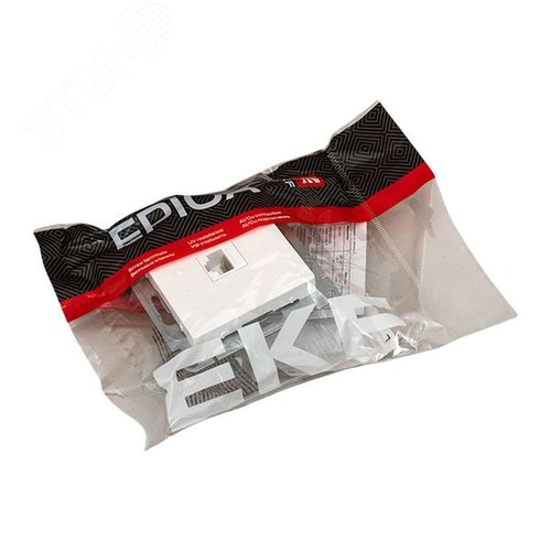 Эпика Механизм розетки RJ45 (cat5) белый EKF